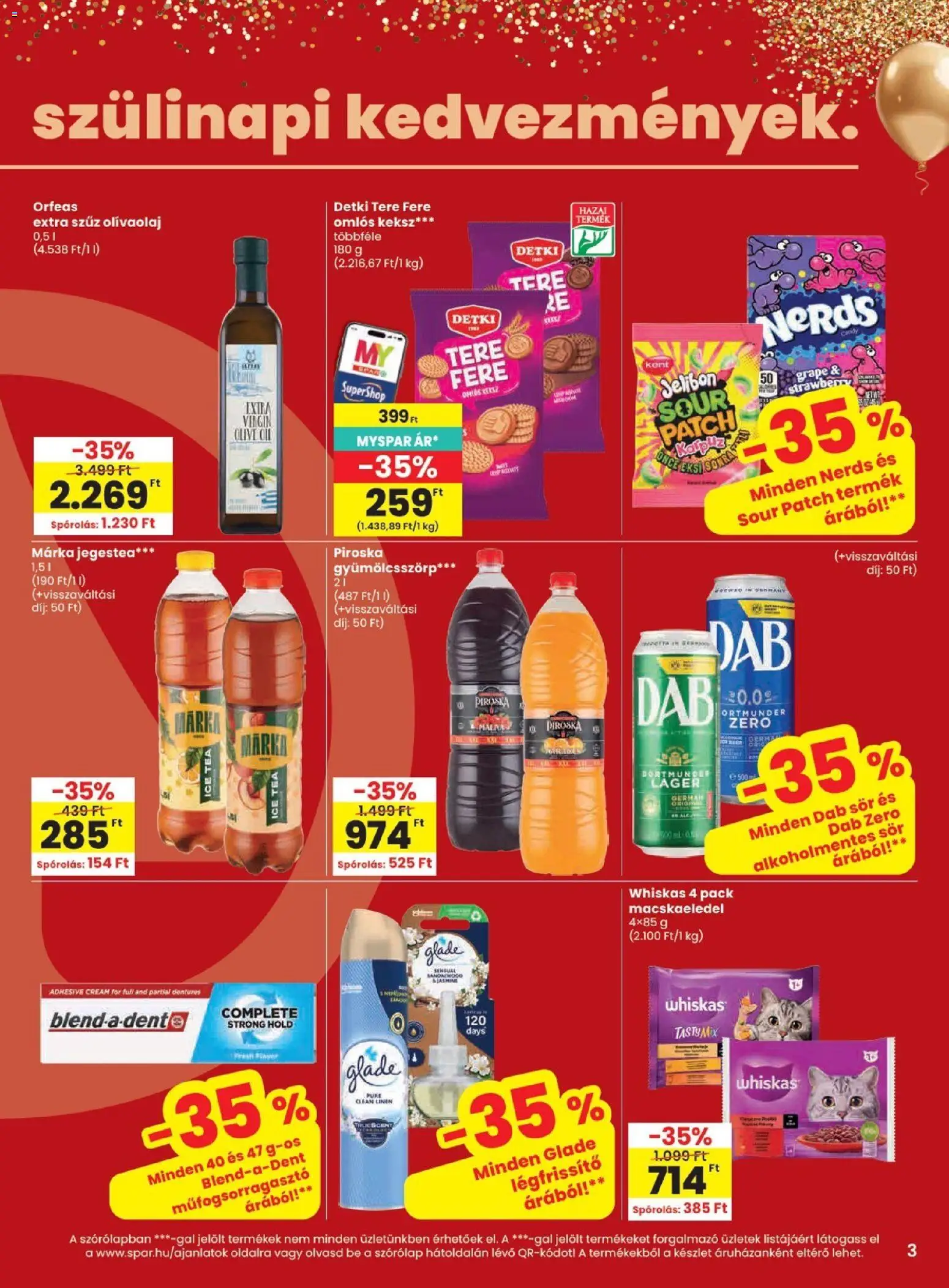 Spar - Spar akciós újság megtekintése, amely érvényes 2026.10.22.-től - Sör, Olívaolaj, Ice tea, Whiskas, Extra szűz olivaolaj, Márka, Alkoholmentes sör, Légfrissítő