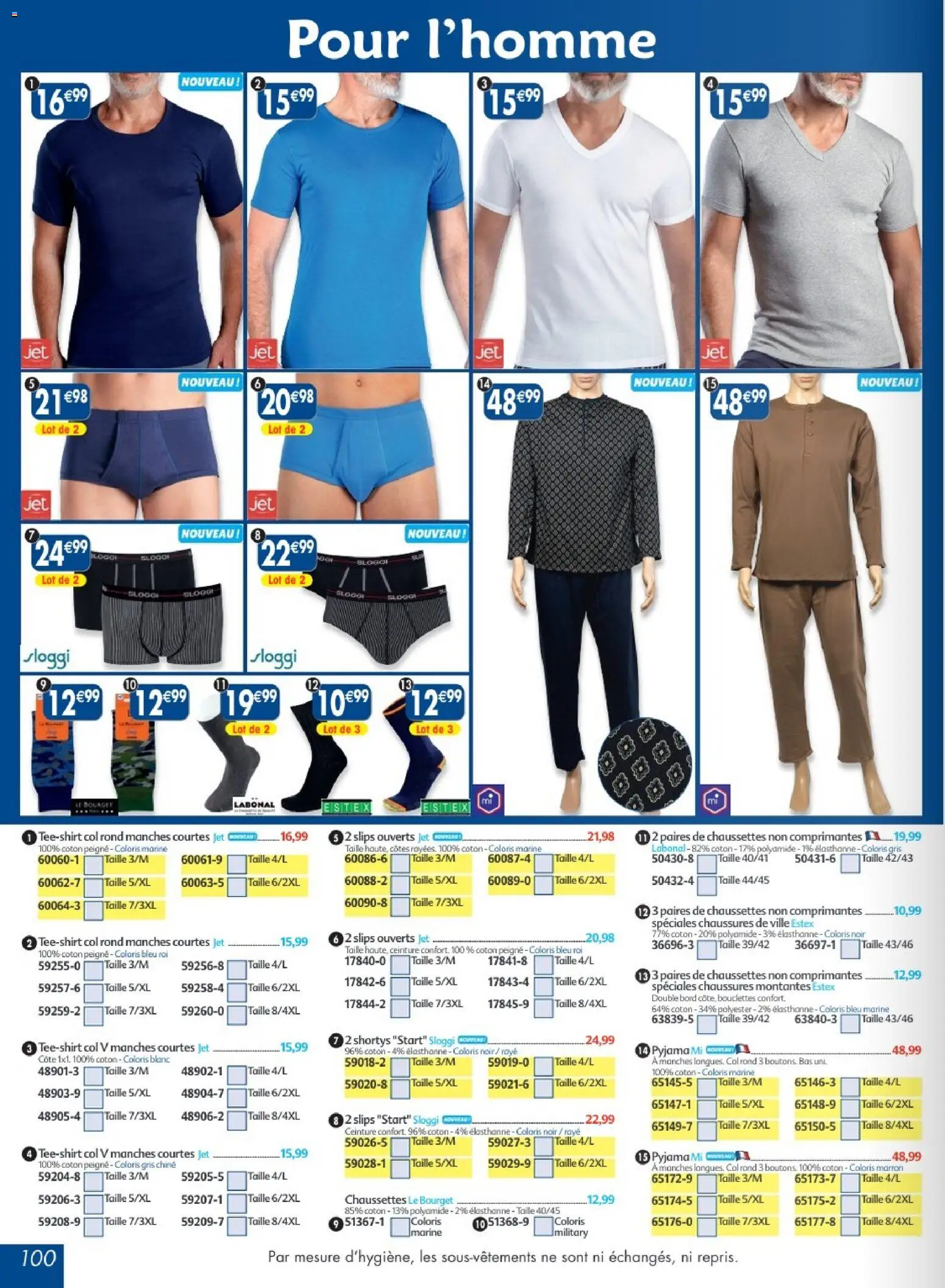 Prévisualisation de Maximo catalogue epicerie du magasin Maximo formulaire valide 24/08/2026 - Chaussures, Pyjama, Chaussettes, Ceinture, Coton, Slips, Peigne