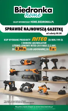 Pogląd gazetki "Biedronka gazetka - Home" ze sklepu Biedronka ważnej od 08.08.2026