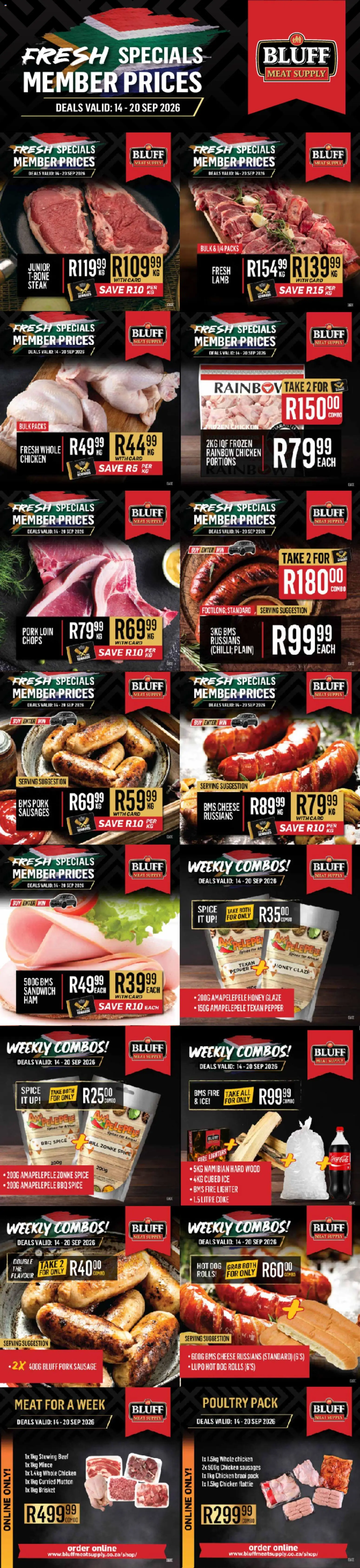 Preview of Bluff Meat Supply flyer valid from 14/09/2026