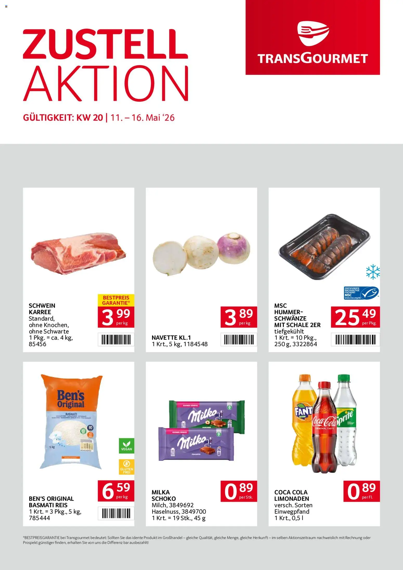 Vorschau der Angebote: Transgourmet Transgourmet Zustellaktion gültig ab 11.05.2026