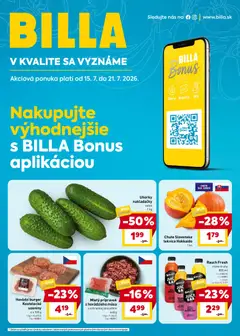 Náhľad Billa letáku platného od 15.07.2026