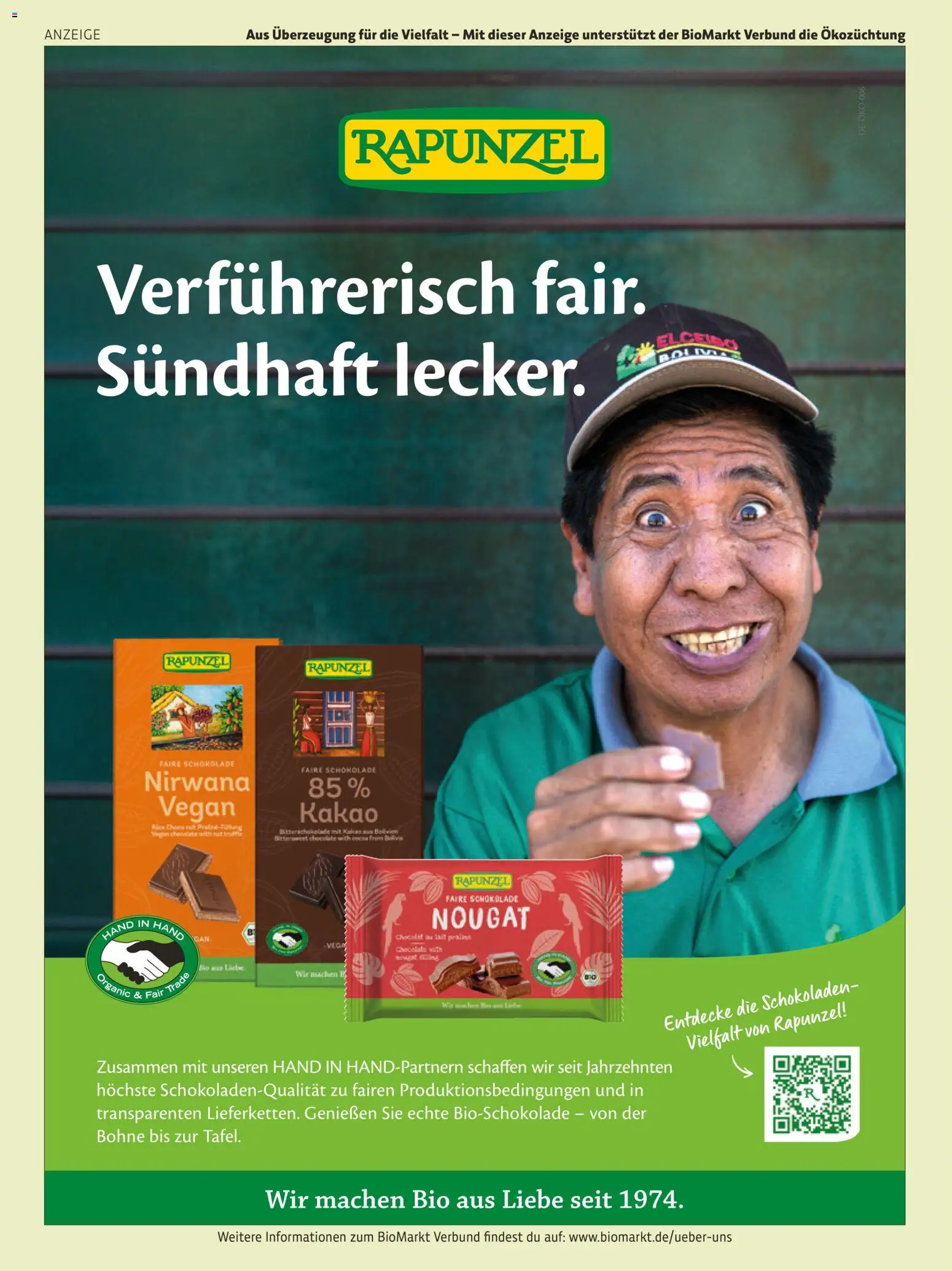 Vorschau von dem Prospekt des Geschäftes BioMarkt, gültig ab dem 26.10.2026 - Schokolade