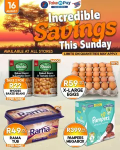 Preview of Take n Pay flyer valid from 16/08/2026
