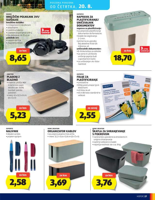 Novi Hofer katalog od 12.08.