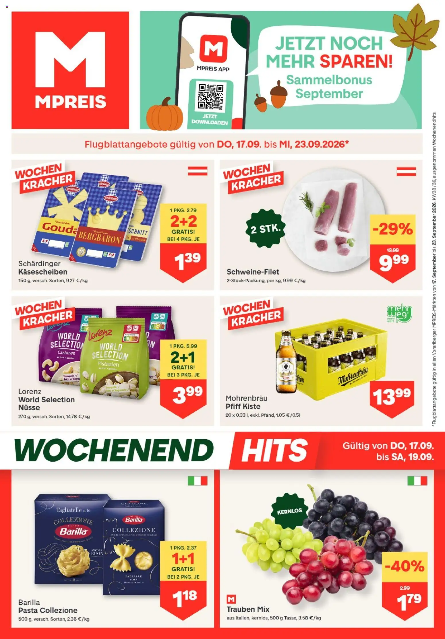 Vorschau der Angebote: MPREIS MPREIS Hohenems gültig ab 17.09.2026