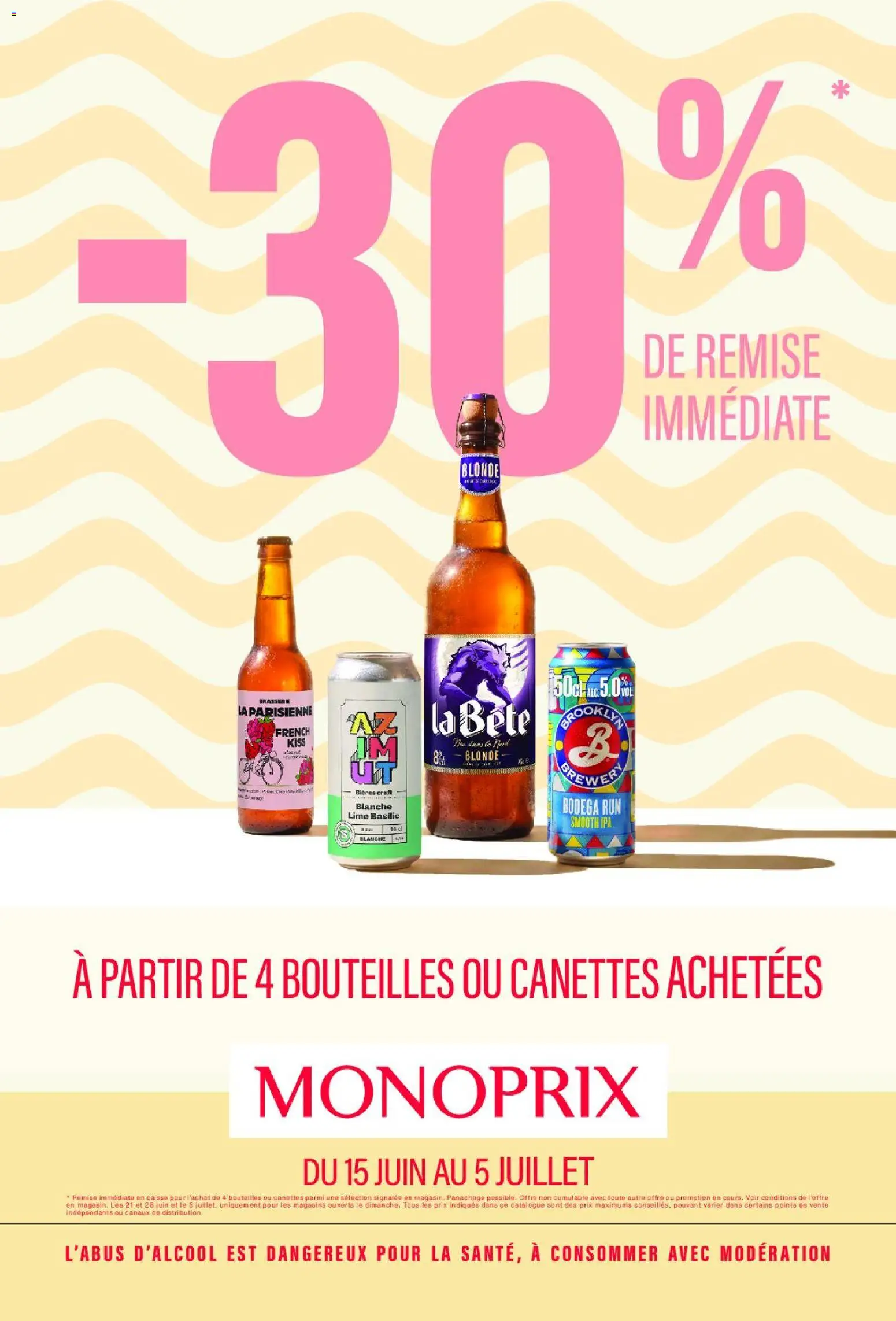 Prévisualisation de Monoprix - Guide place to beer du magasin Monoprix formulaire valide 15/06/2026