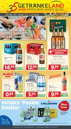 Vorschau von dem Prospekt des Geschäftes Getränkeland, gültig ab dem 31.08.2026