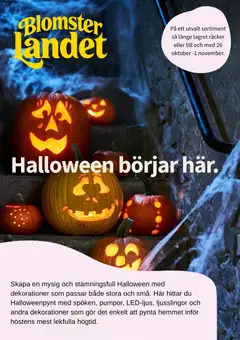 Förhandsgranska reklamblad Blomsterlandet erbjudanden från butik Blomsterlandet gäller från 26/10/2026