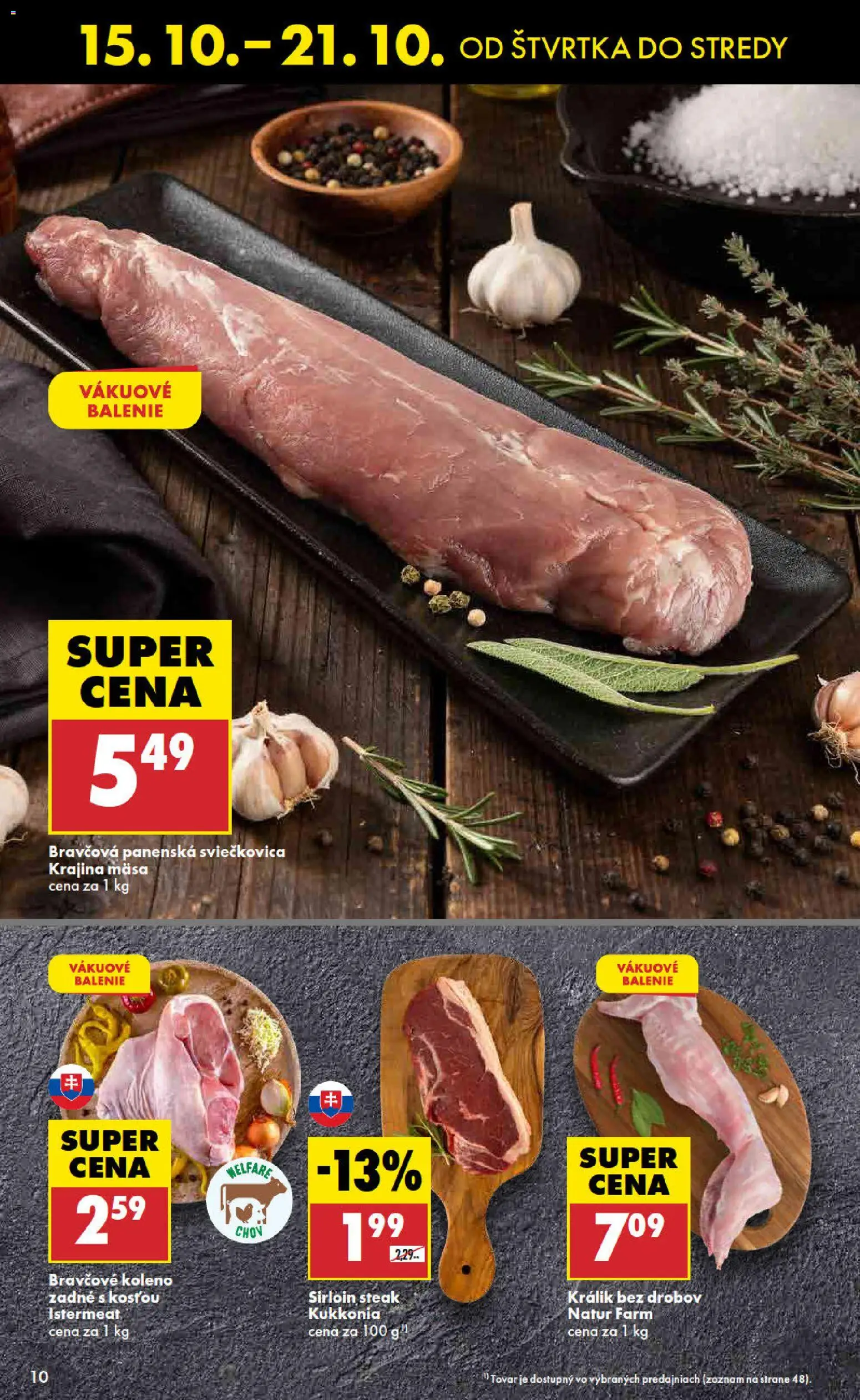 Náhľad Biedronka letáku platného od 15.10.2026 - Steak, Králik, Koleno, Bravčové koleno, Bravčové koleno zadné