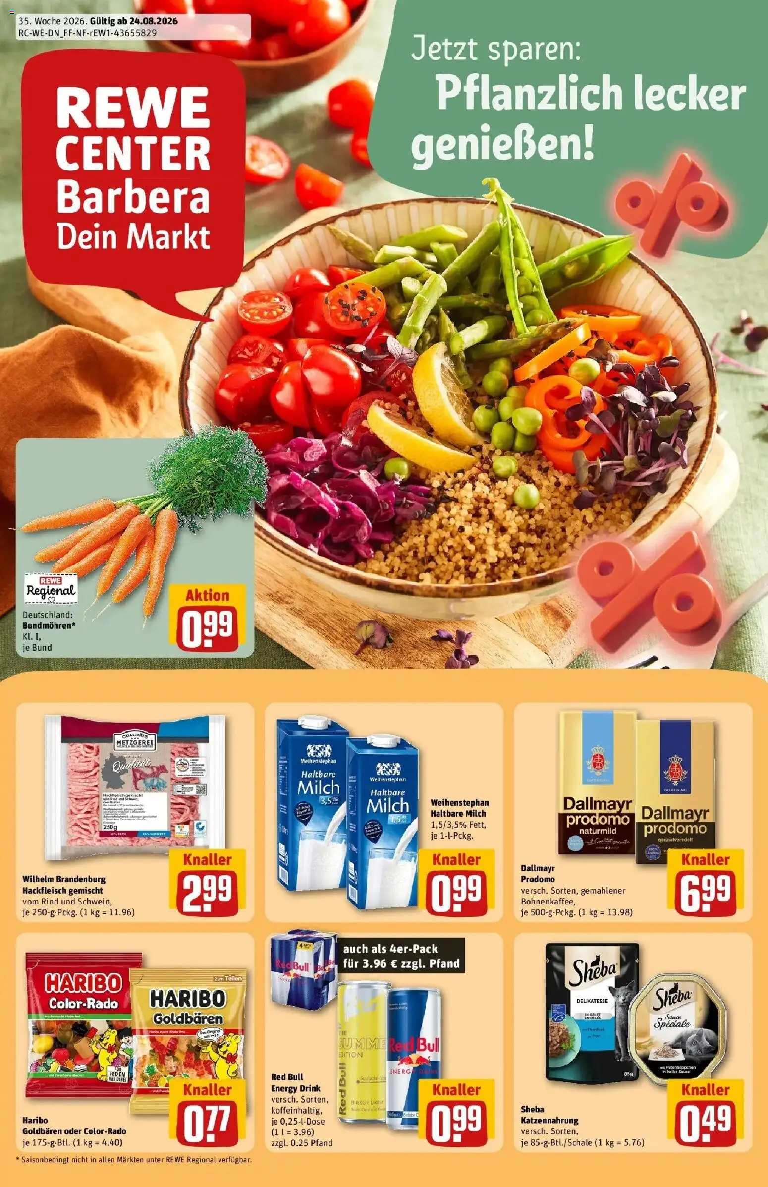 Vorschau von dem Prospekt des Geschäftes Rewe, gültig ab dem 24.08.2026
