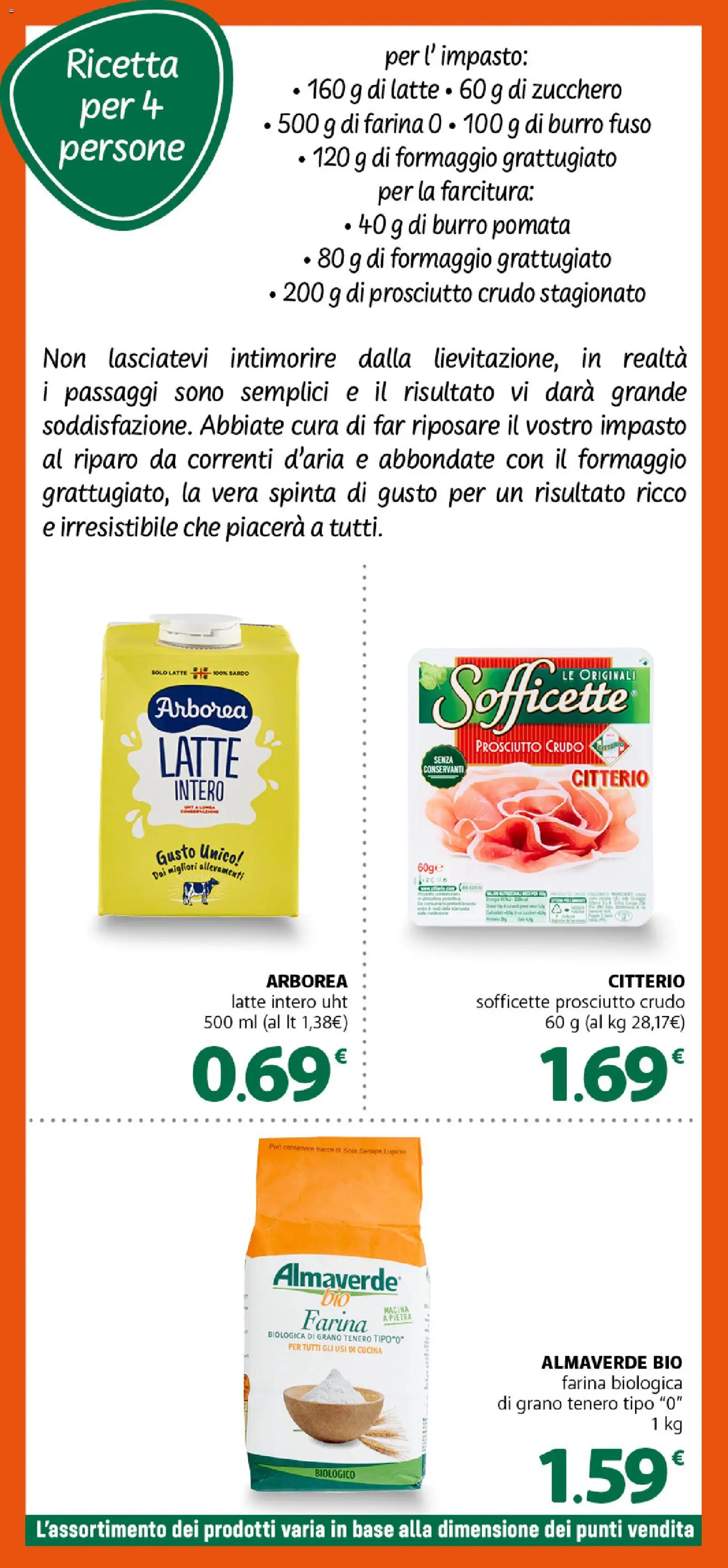 Anteprima dell'opuscolo DOK volantino Speciale brunch dal negozio DOK valido da 16/10/2026 - Zucchero, Latte, Formaggio, Prosciutto, Impasto, Latte intero, Macina, Formaggio grattugiato