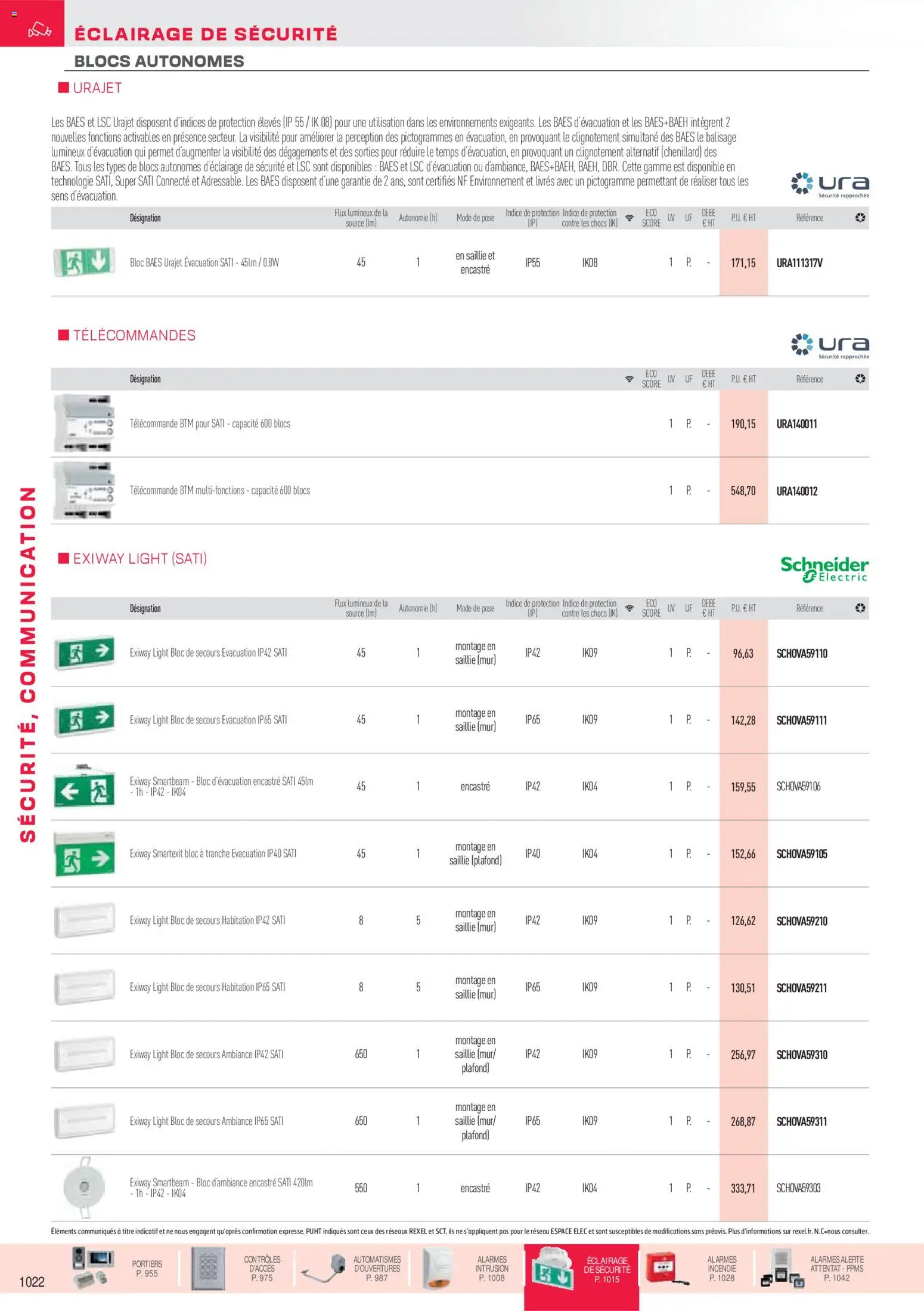 Prévisualisation de Brochure sécurité, communication du magasin Rexel formulaire valide 18/11/2025 - Télécommande, Livres, Éclairage