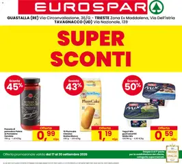 Anteprima dell'opuscolo Eurospar volantino Trieste dal negozio Eurospar valido da 17/09/2026