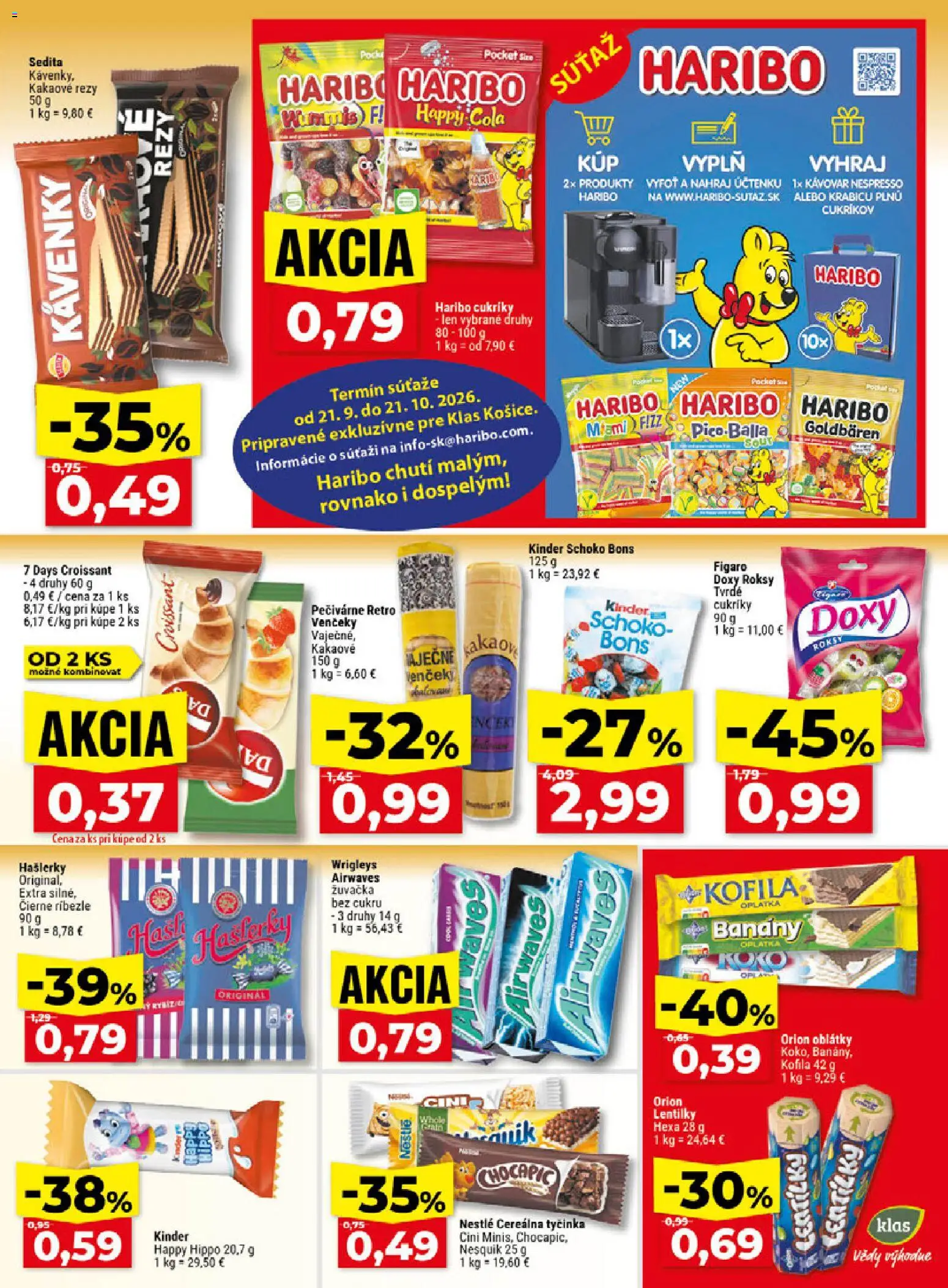 Náhľad Klas letáku platného od 21.09.2026