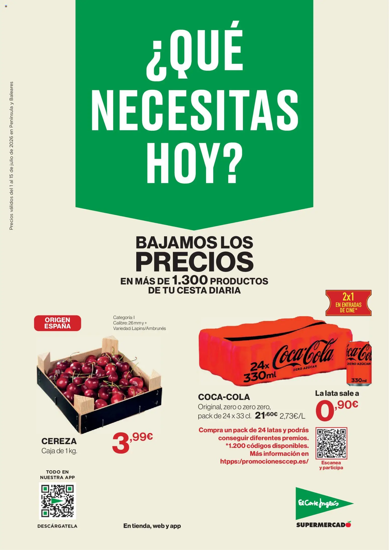 Vista previa del folleto de la tienda El Corte Inglés válido desde el 01/07/2026 