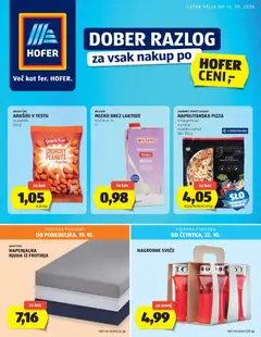Pregled letka Hofer SI Katalog trgovine Hofer SI vrijedi od 14.10.2026