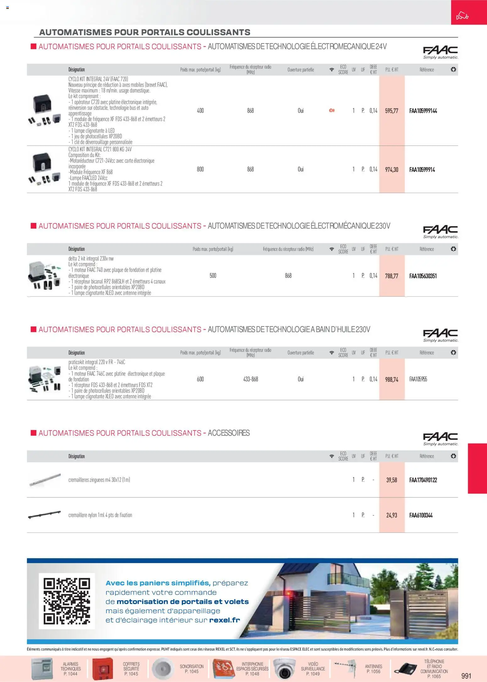 Prévisualisation de Brochure sécurité, communication du magasin Rexel formulaire valide 18/11/2025 - Vidéo, Radio, Mais, Lampe, Clé, Poids, Antenne