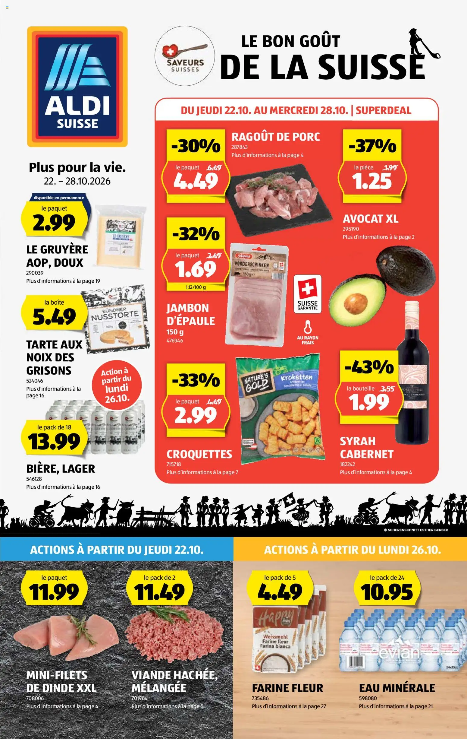 Vorschau des Merkblatts Aldi aktionen FR vom Shop Aldi gültig von 22.10.2026 bis 28.10.2026 - Avocado
