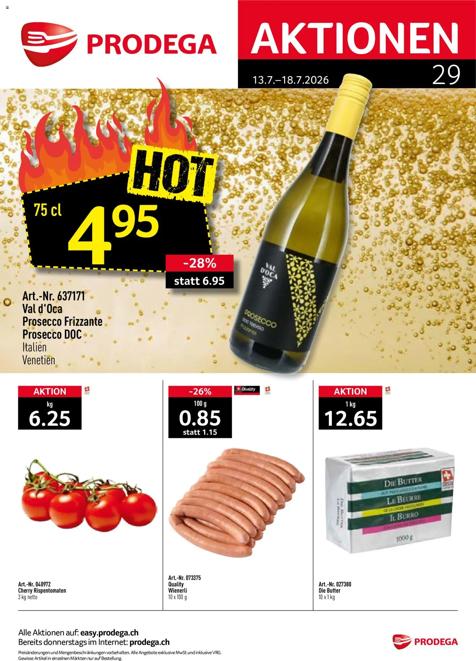 Vorschau des Merkblatts Prodega aktionen vom Shop Prodega gültig von 13.07.2026 bis 18.07.2026