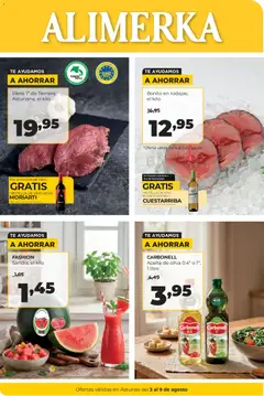 Vista previa del folleto de la tienda Alimerka válido desde el 03/08/2026 