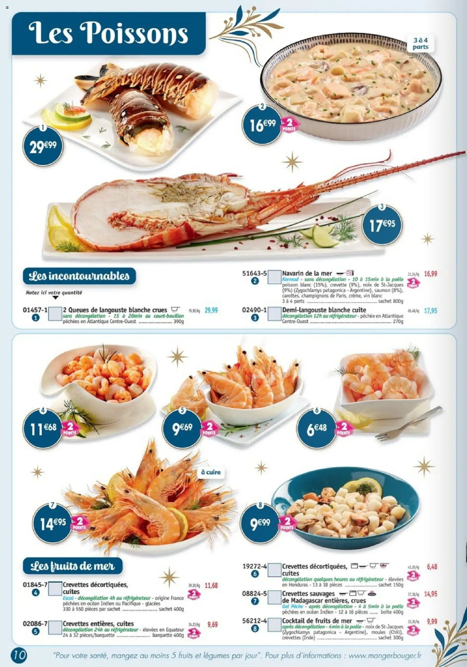Prévisualisation de Maximo catalogue du magasin Maximo formulaire valide 26/10/2026 - Cocktail, Réfrigérateur, Moules, Saumon, Fruits de mer, Vin blanc, Crevettes, Queues de langouste