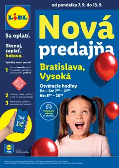 Náhľad Lidl letáku platného od 07.09.2026