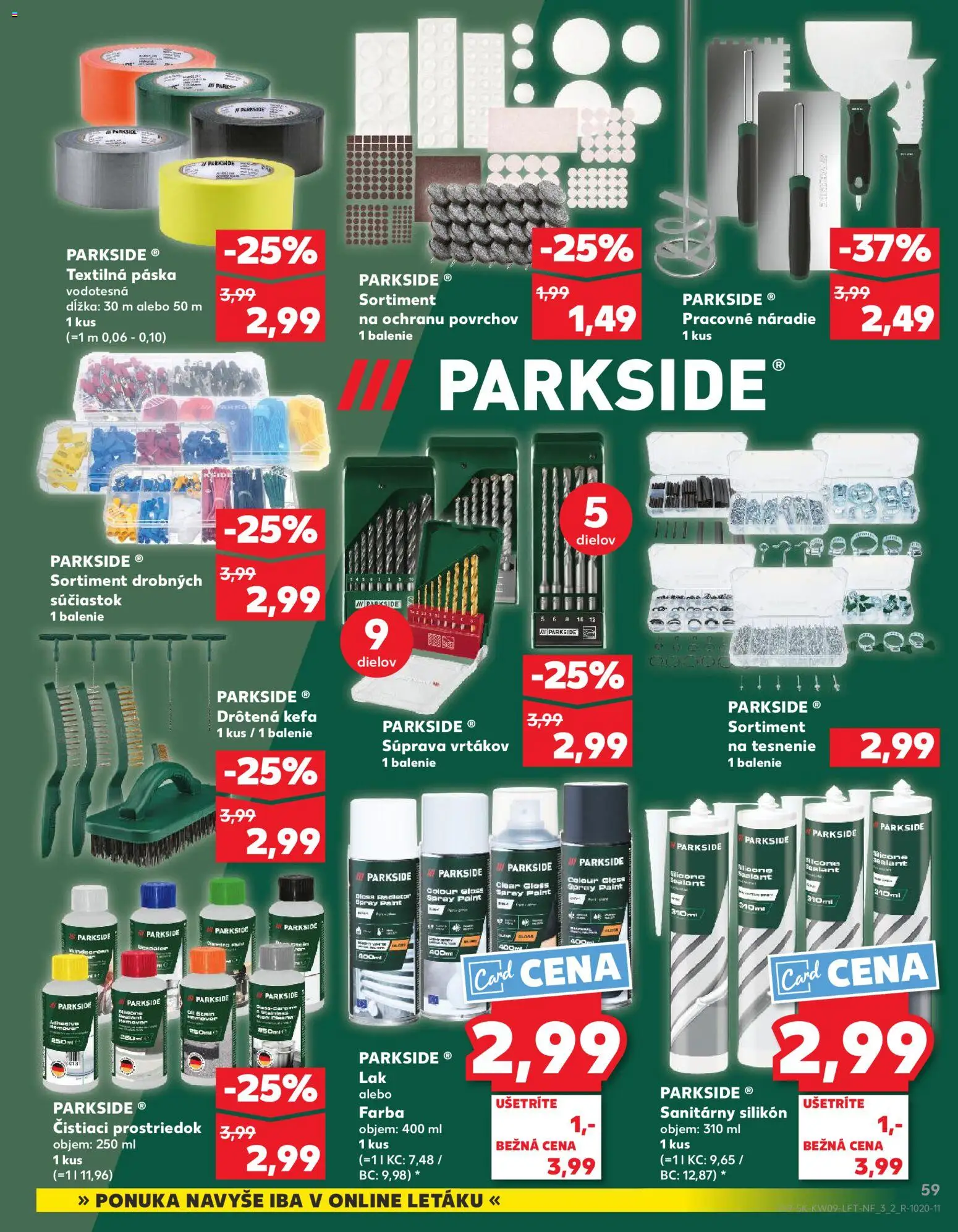 Náhľad Kaufland letáku platného od 26.02.2026 - Parkside, Radiator, Náradie, Kefa, Čistiaci prostriedok
