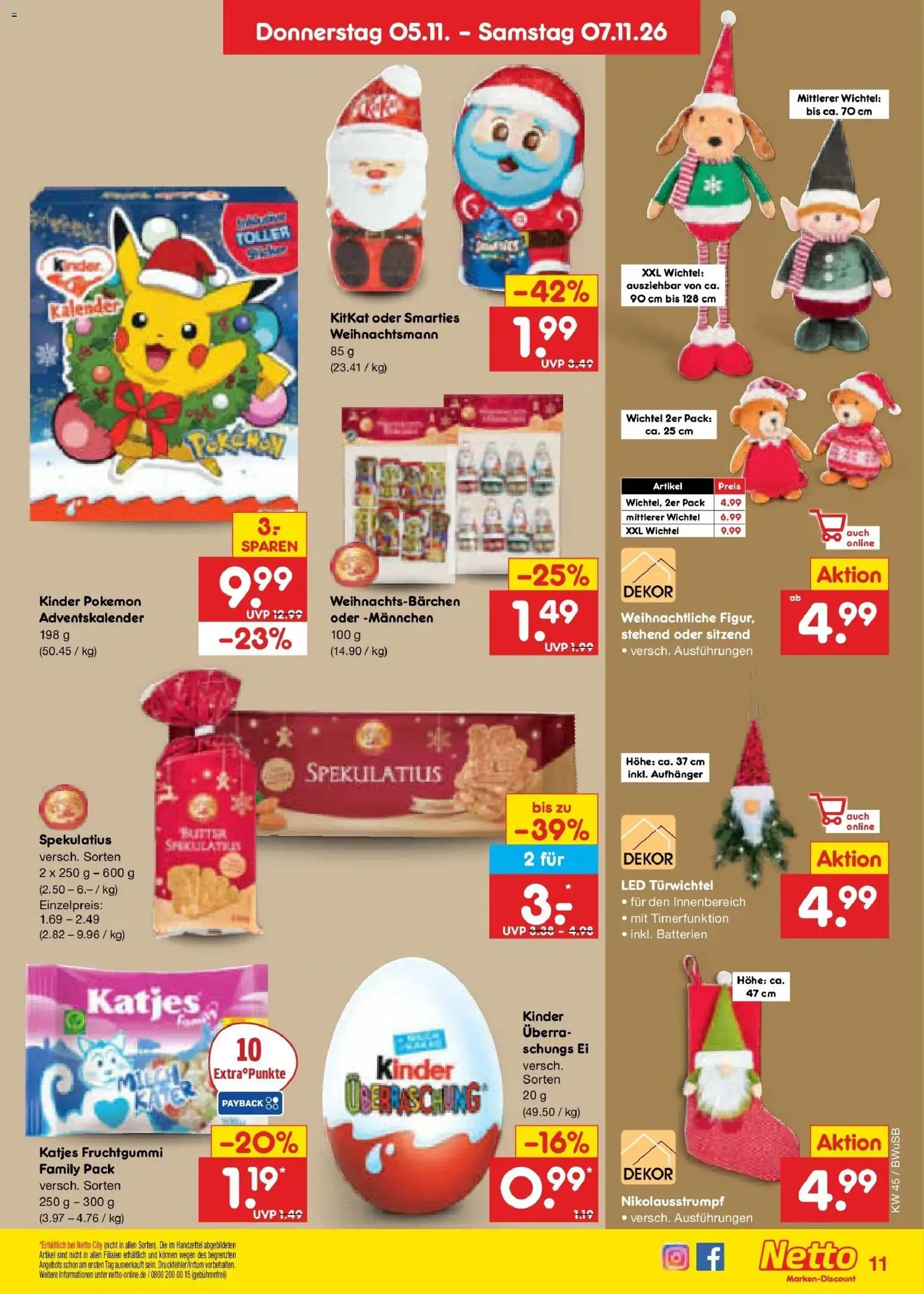 Vorschau von dem Prospekt des Geschäftes Netto Marken-Discount, gültig ab dem 02.11.2026 - Batterien, Katjes, Smarties