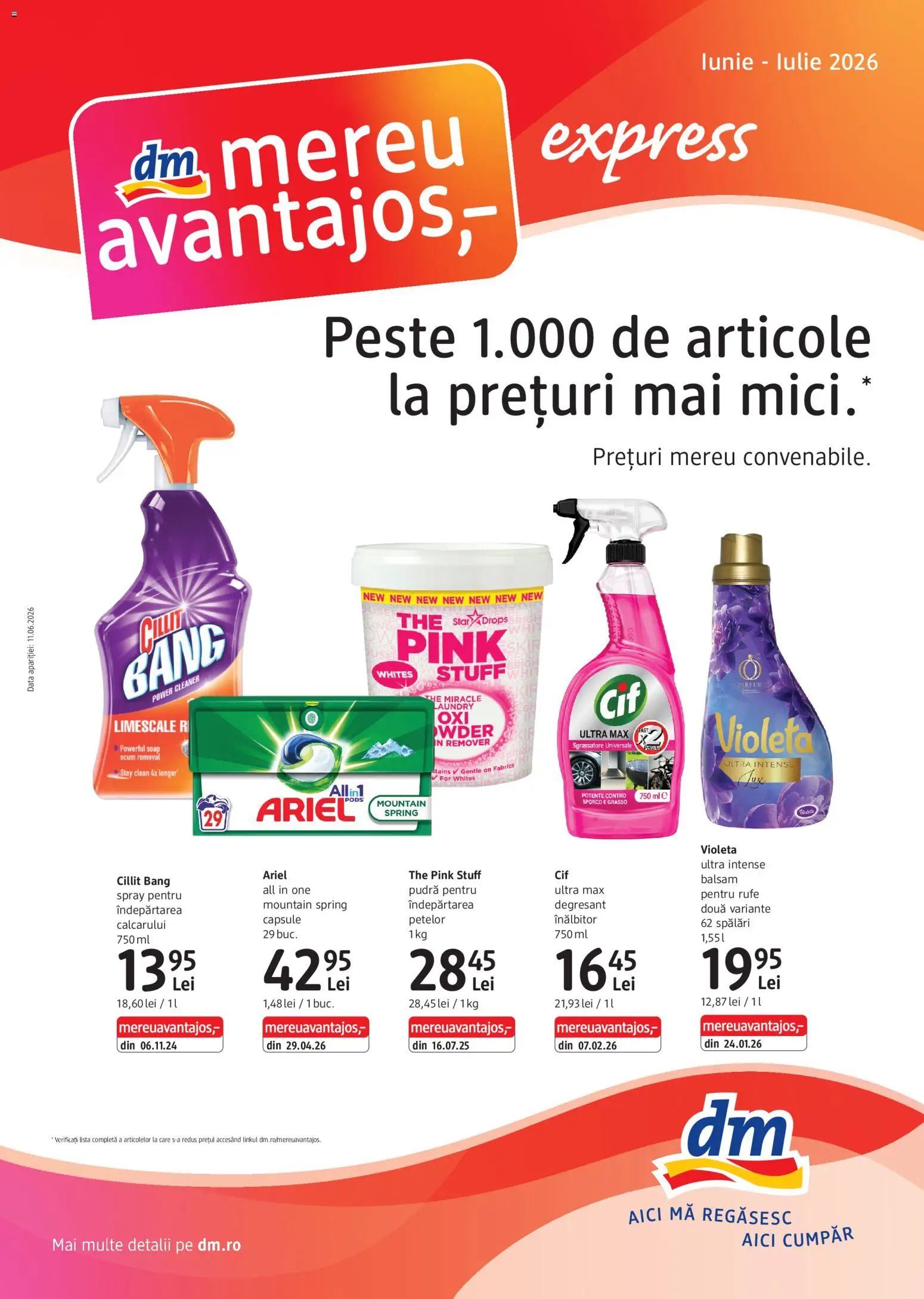 Previzualizarea de cataloage: DM drogeriemarkt DM drogeriemarkt Catalog Express valabil de la 11.06.2026