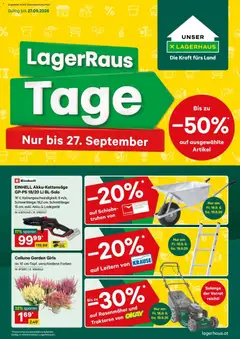 Vorschau der Angebote: Lagerhaus Lagerhaus Wochen Angebote gültig ab 14.09.2026