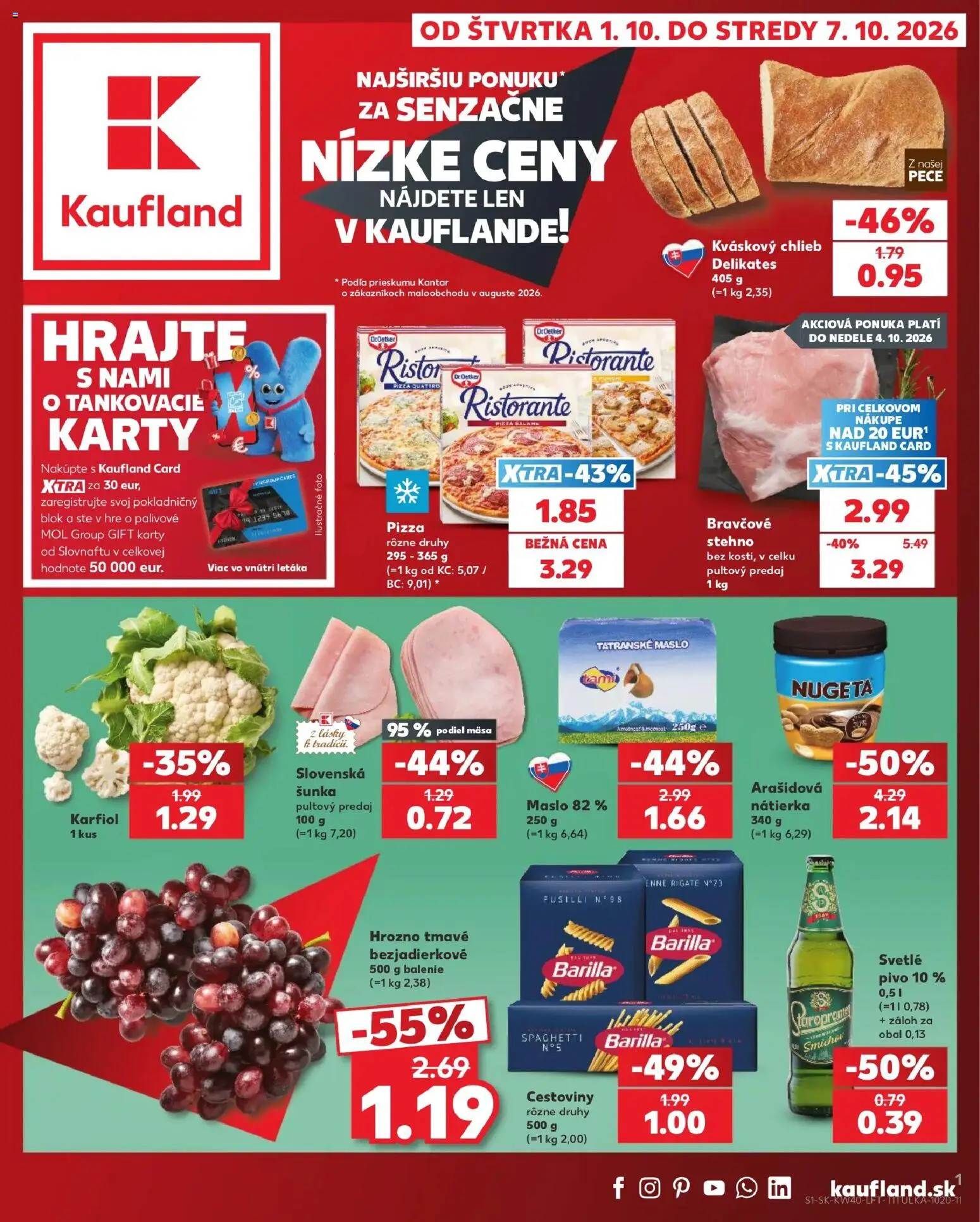 Náhľad Kaufland letáku platného od 01.10.2026
