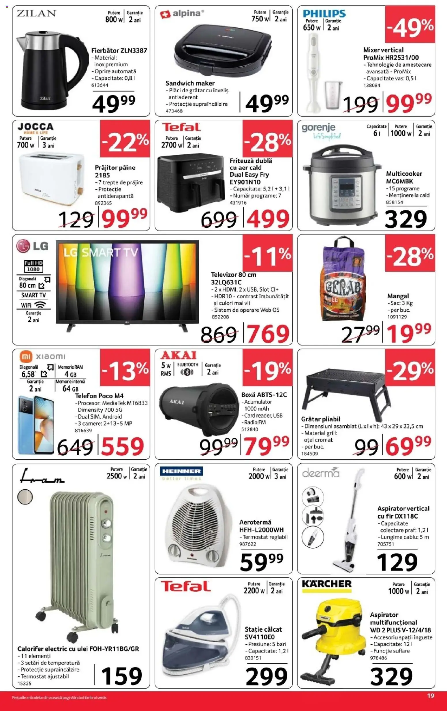 Previzualizarea de cataloage: Selgros Selgros Catalog Magazine Mici valabil de la 30.10.2026 - Radio, Aspirator vertical, Aspirator, Televizor, Calorifer, Pâine, Friteuză, Sac