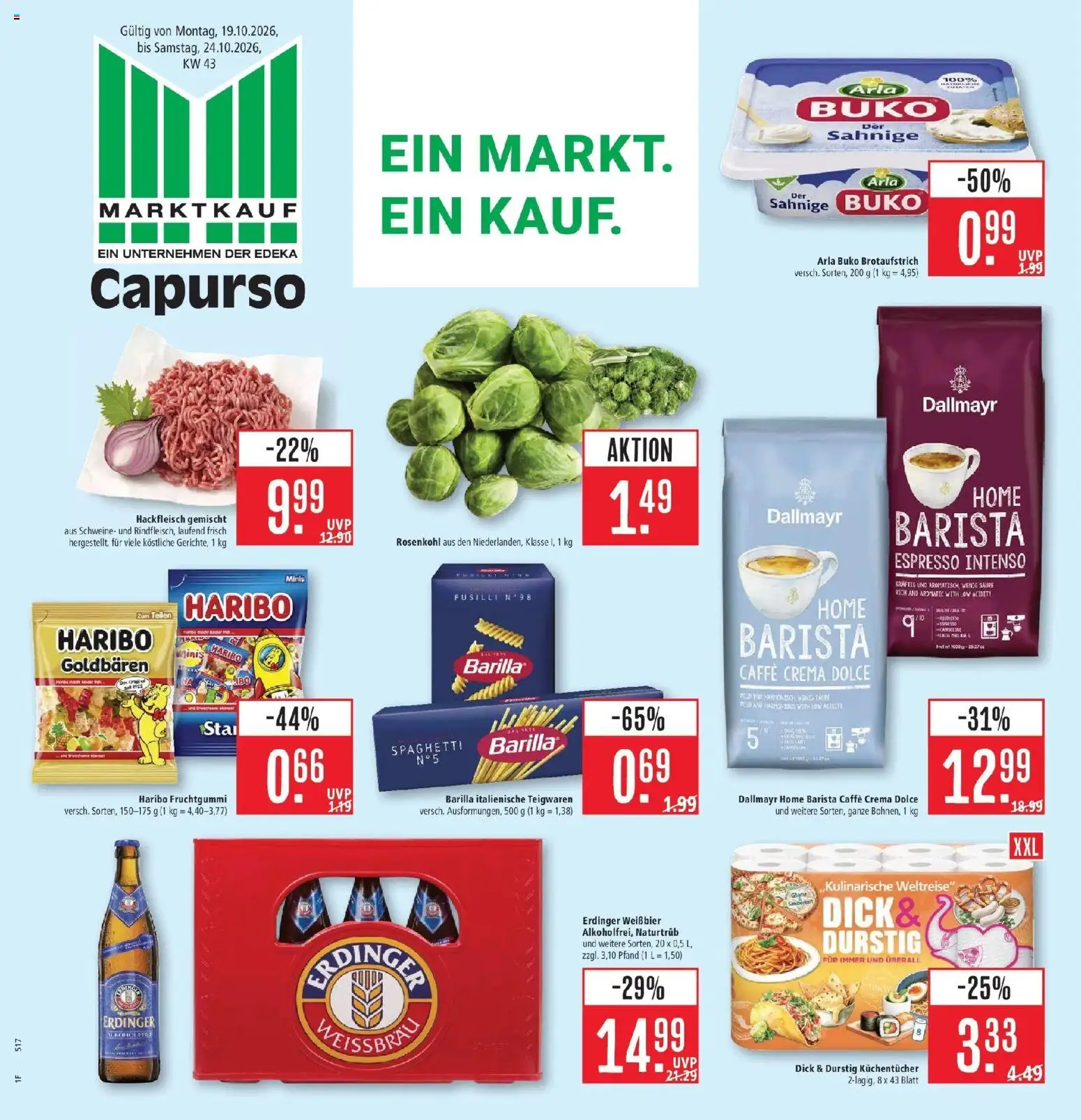 Vorschau von dem Prospekt des Geschäftes Marktkauf, gültig ab dem 19.10.2026