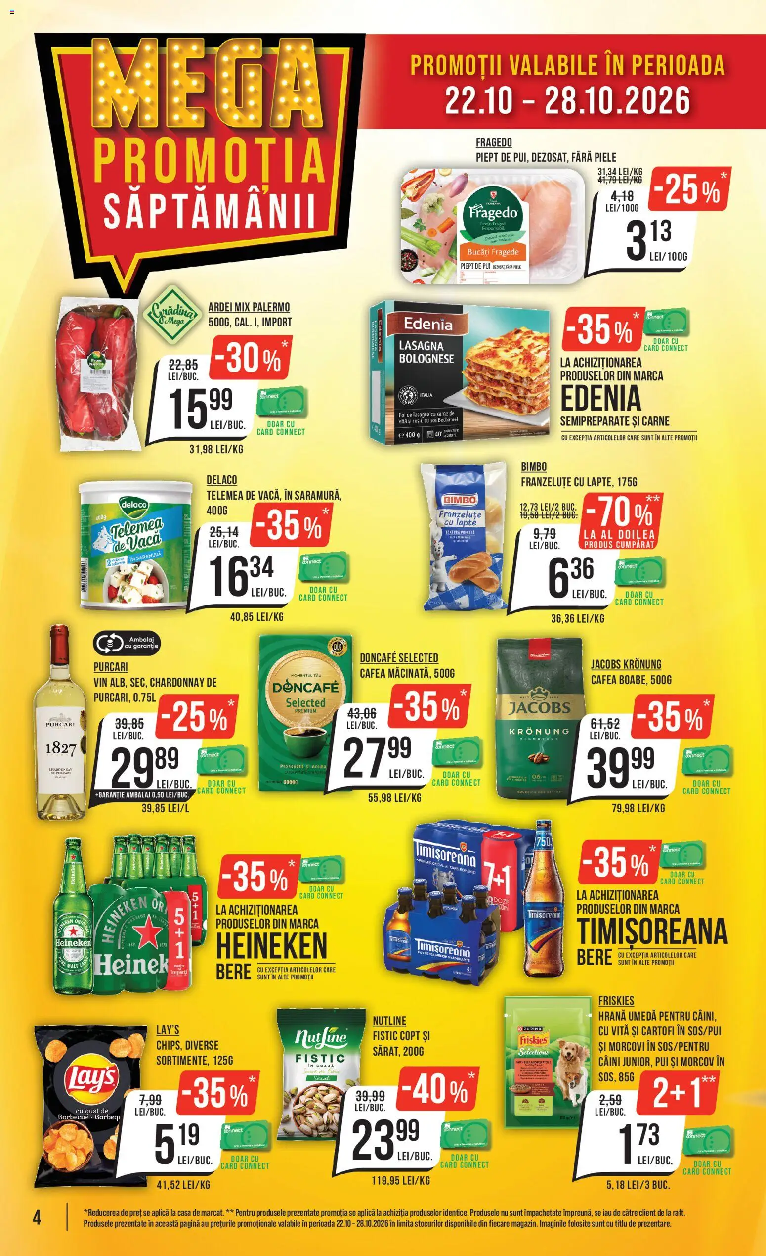 Previzualizarea de cataloage: Mega Image Mega Image Catalog valabil de la 22.10.2026 - Bere, Vin, Lapte, Vită, Morcov, Premium, Ardei, Aplică