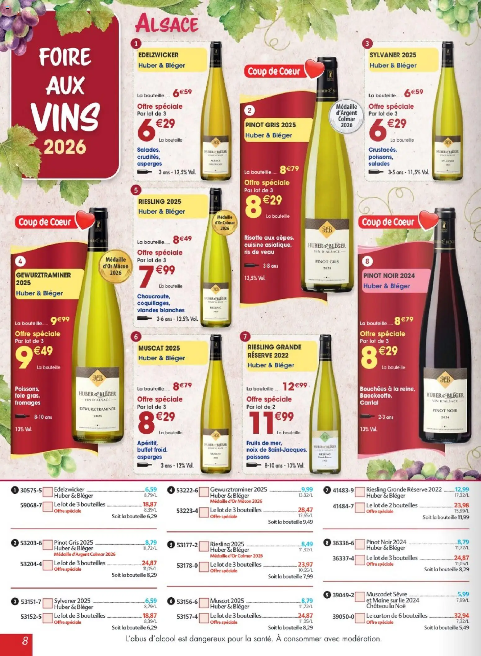 Prévisualisation de Maximo catalogue epicerie du magasin Maximo formulaire valide 24/08/2026 - Poissons, Vin, Ris de veau, Cantal, Foie, Noix, Bouteille, Pinot gris