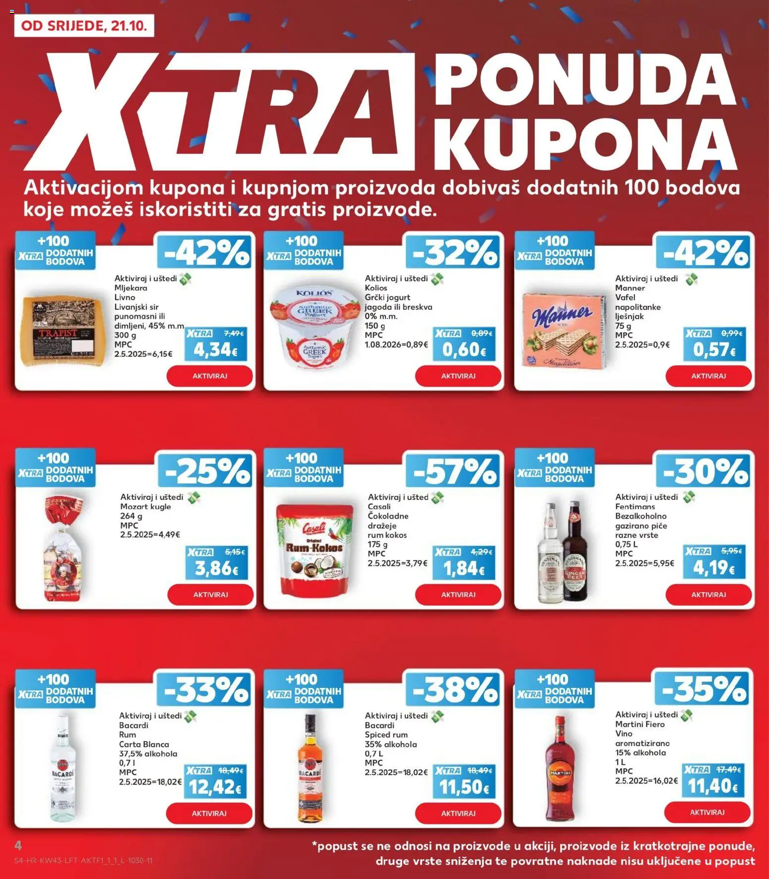 Kaufland HR - Kaufland HR akciós újság megtekintése, amely érvényes 2026.10.21.-től - Rum, Martini, Bacardi, Martini fiero