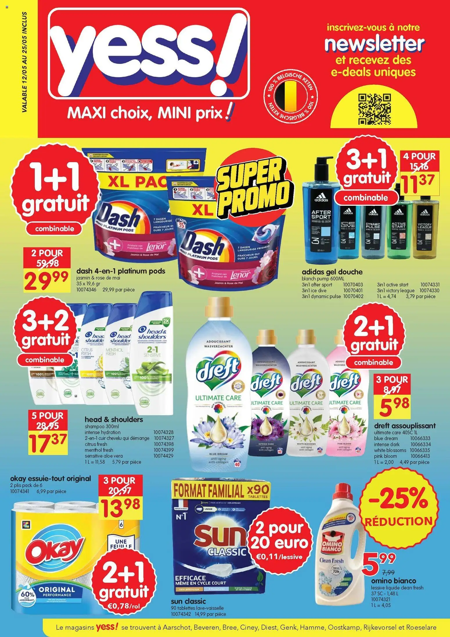 Voorbeeld van yess! Publicité van winkel yess! geldig vanaf 12/05/2026
