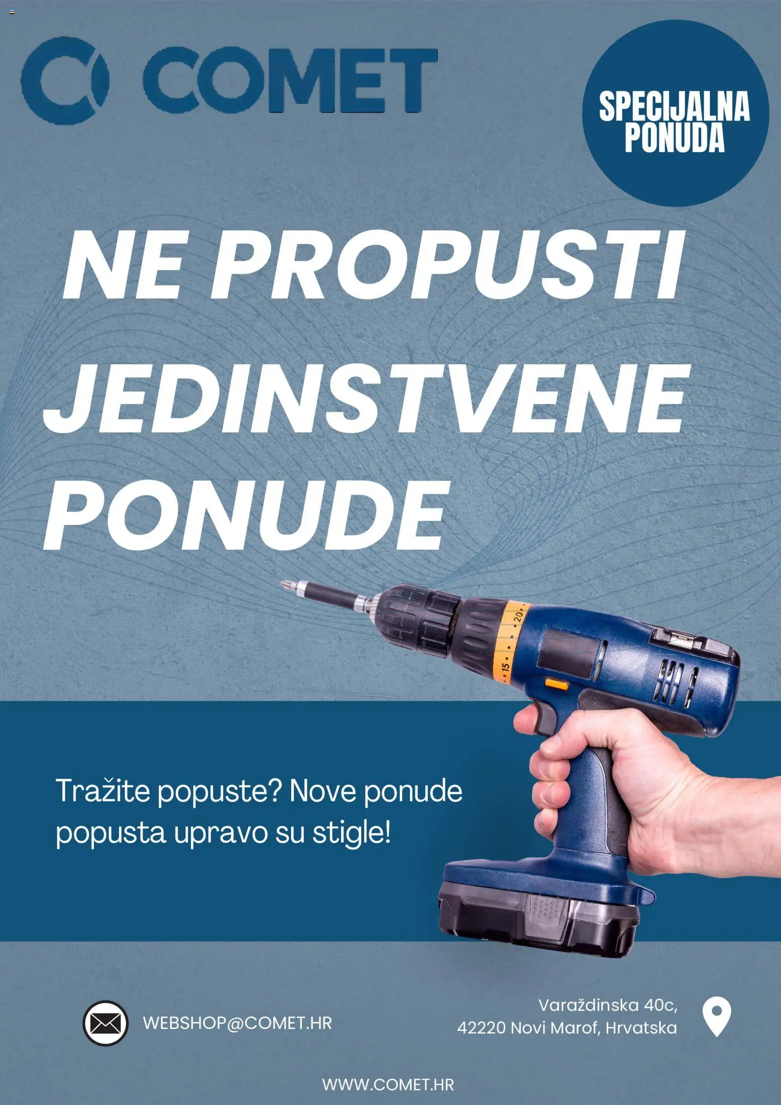 Pregled letka Comet Katalog trgovine Comet vrijedi od 16.10.2026