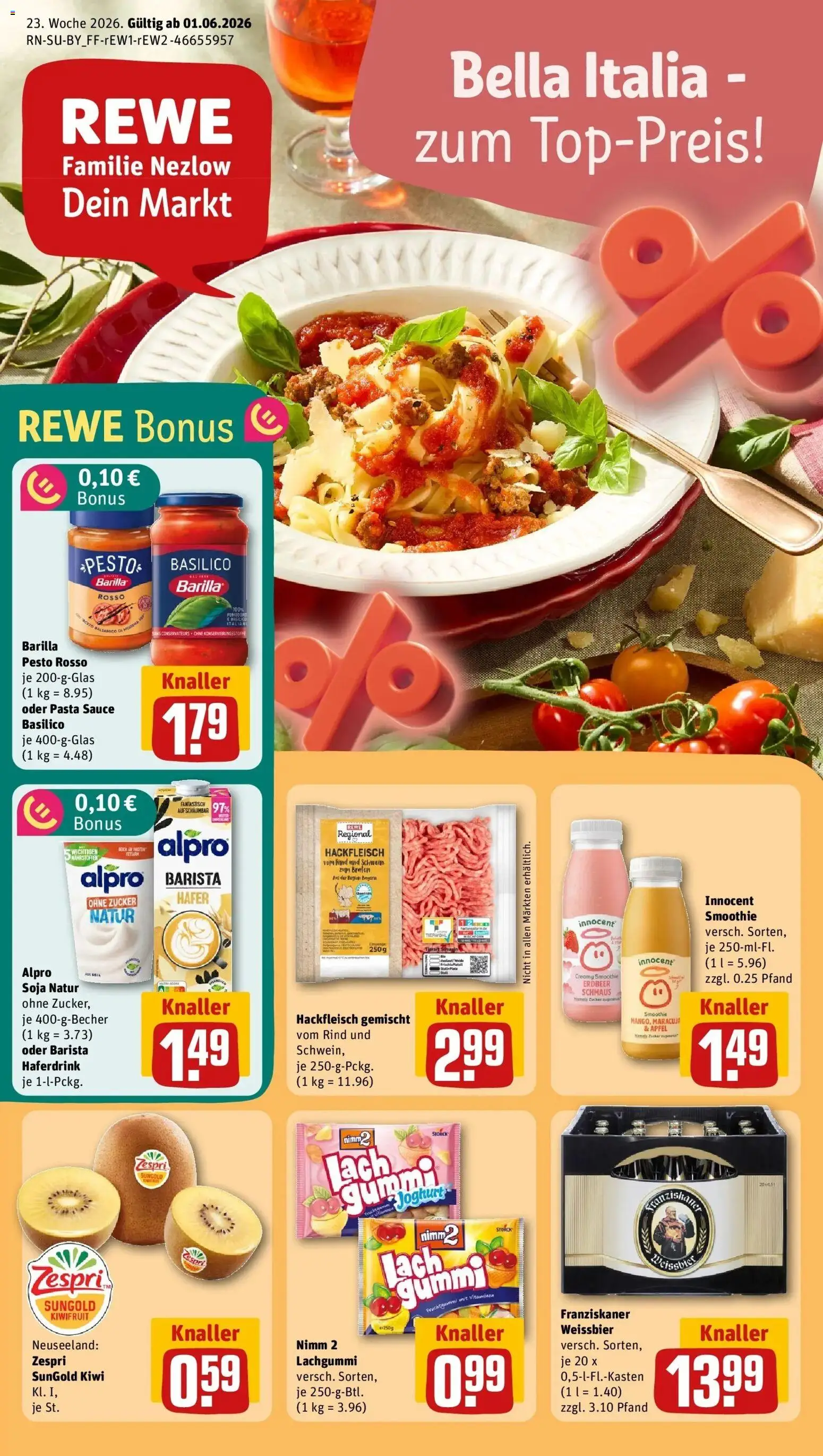 Vorschau von dem Prospekt des Geschäftes Rewe, gültig ab dem 01.06.2026