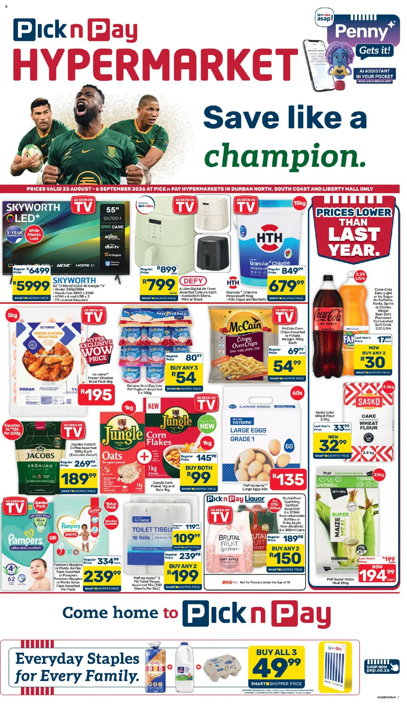 Preview of Pick n Pay flyer valid from 25/08/2026