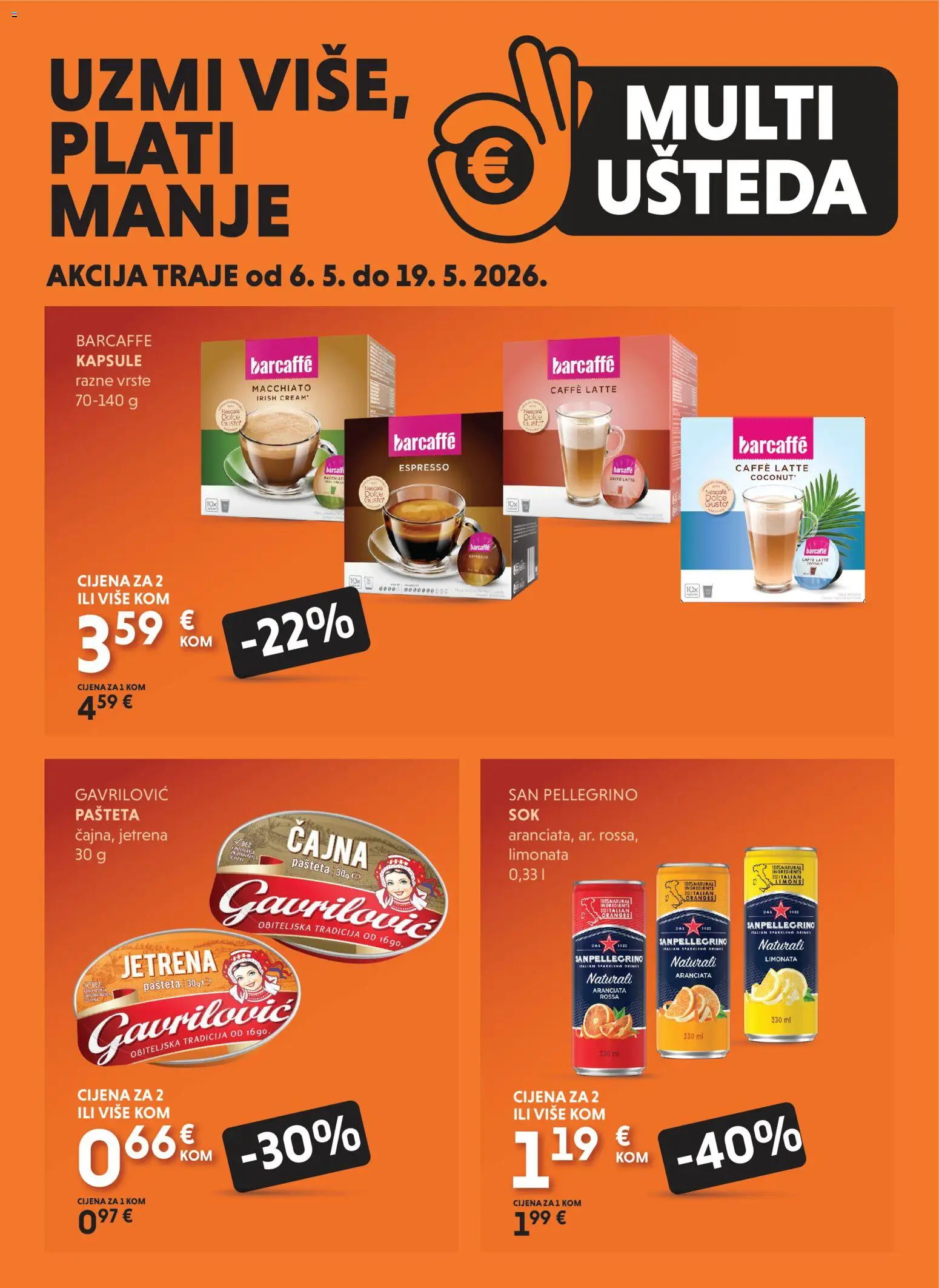 Pregled letka Studenac Multi Ušteda trgovine Studenac vrijedi od 06.05.2026