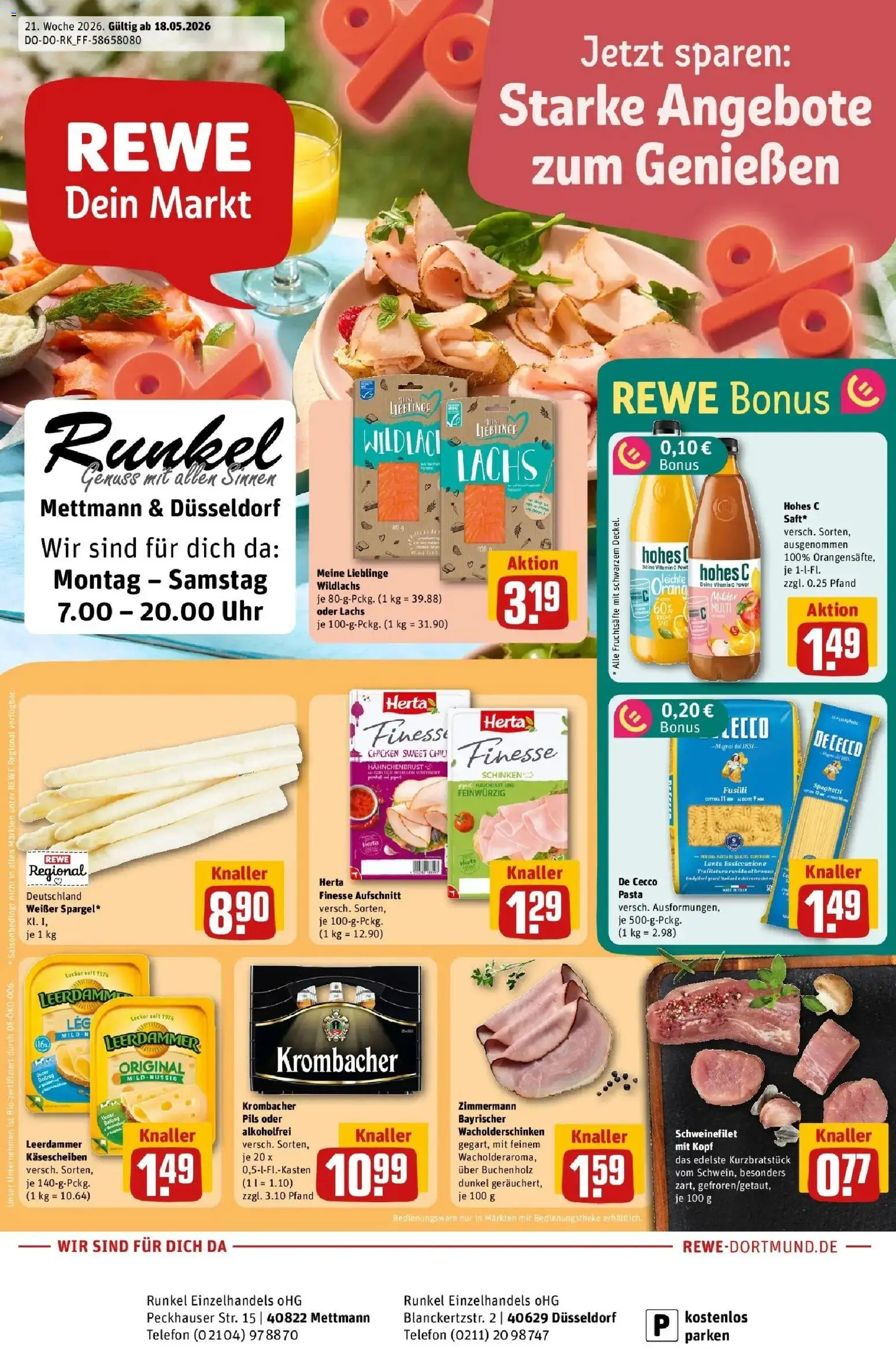 Vorschau von dem Prospekt des Geschäftes Rewe, gültig ab dem 17.05.2026