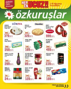 Özkuruşlar Özkuruşlar Katalog 01.08.2026 - Broşürünün önizlemesi