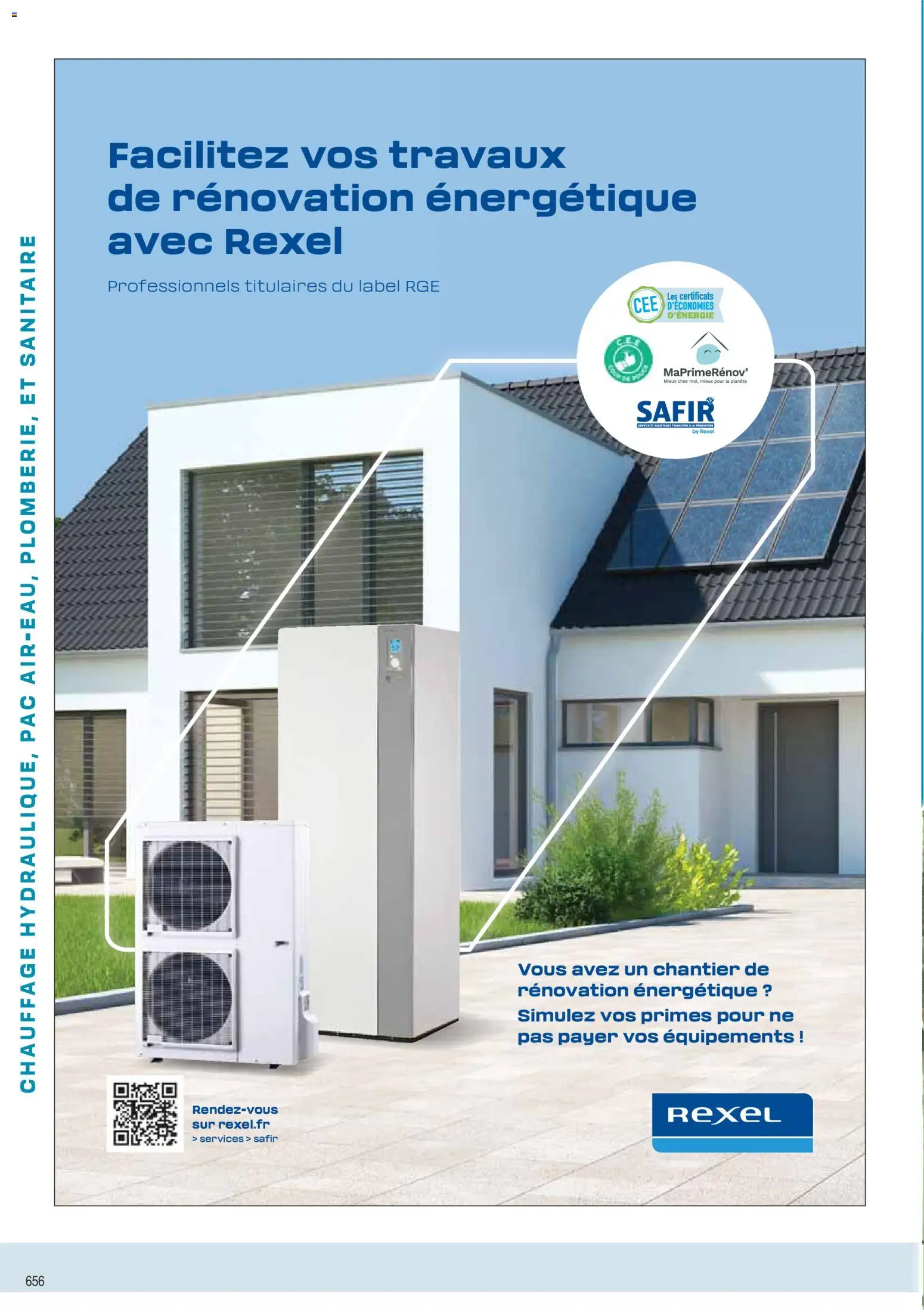 Prévisualisation de Chauffage Hydraulique, PAC Air-Eau, Plomberie et Sanitaire du magasin Rexel formulaire valide 01/12/2025