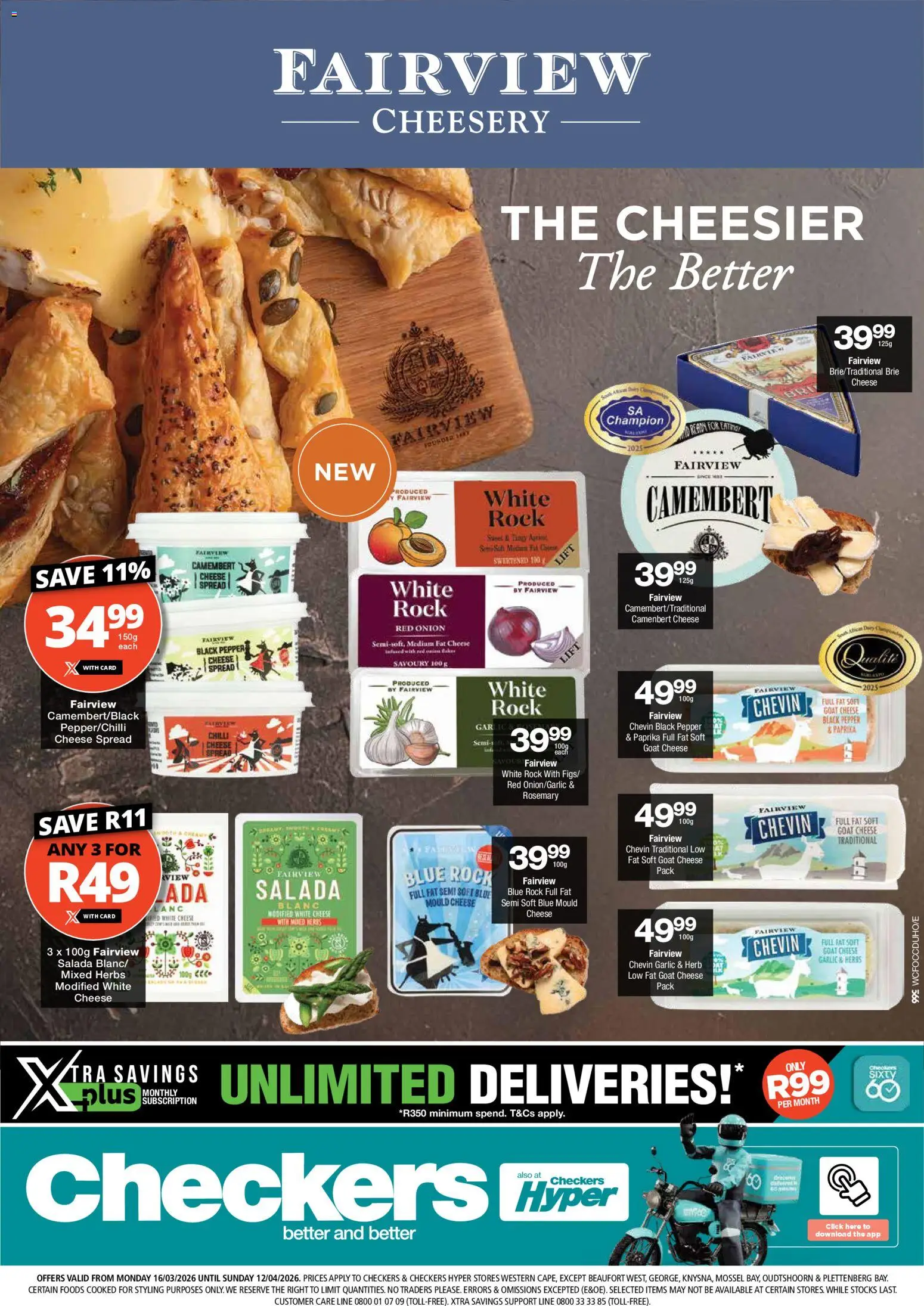 Checkers - Western Cape - Fairview Promotion 16/03 - 12/04/2026