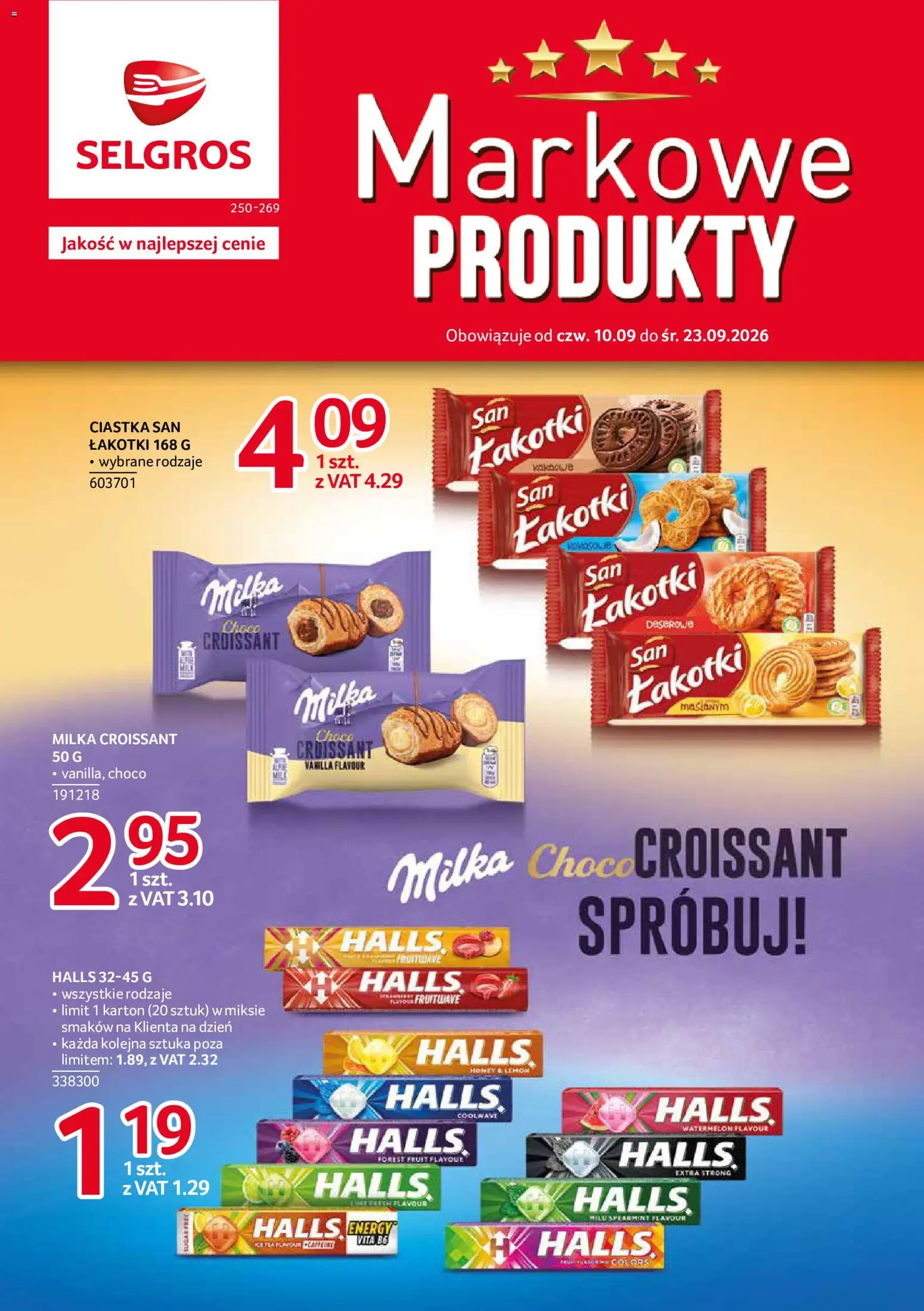 Pogląd gazetki "Selgros cash&carry gazetka - Markowe produkty" ze sklepu Selgros cash&carry ważnej od 10.09.2026