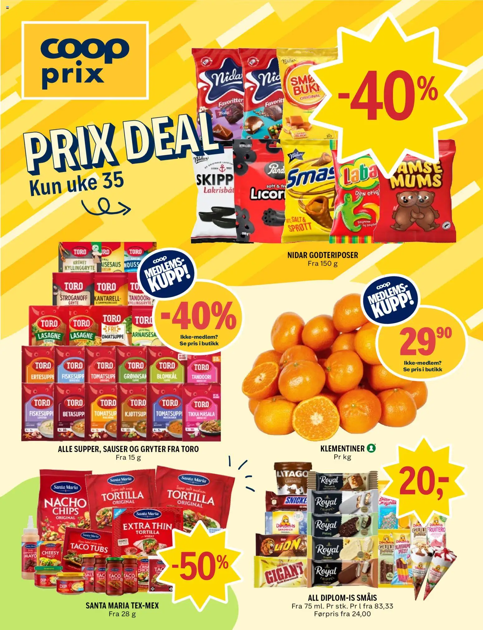 Forhåndsvis Coop Prix kundeavis fra butikk Coop Prix gyldig fra 24/08/2026