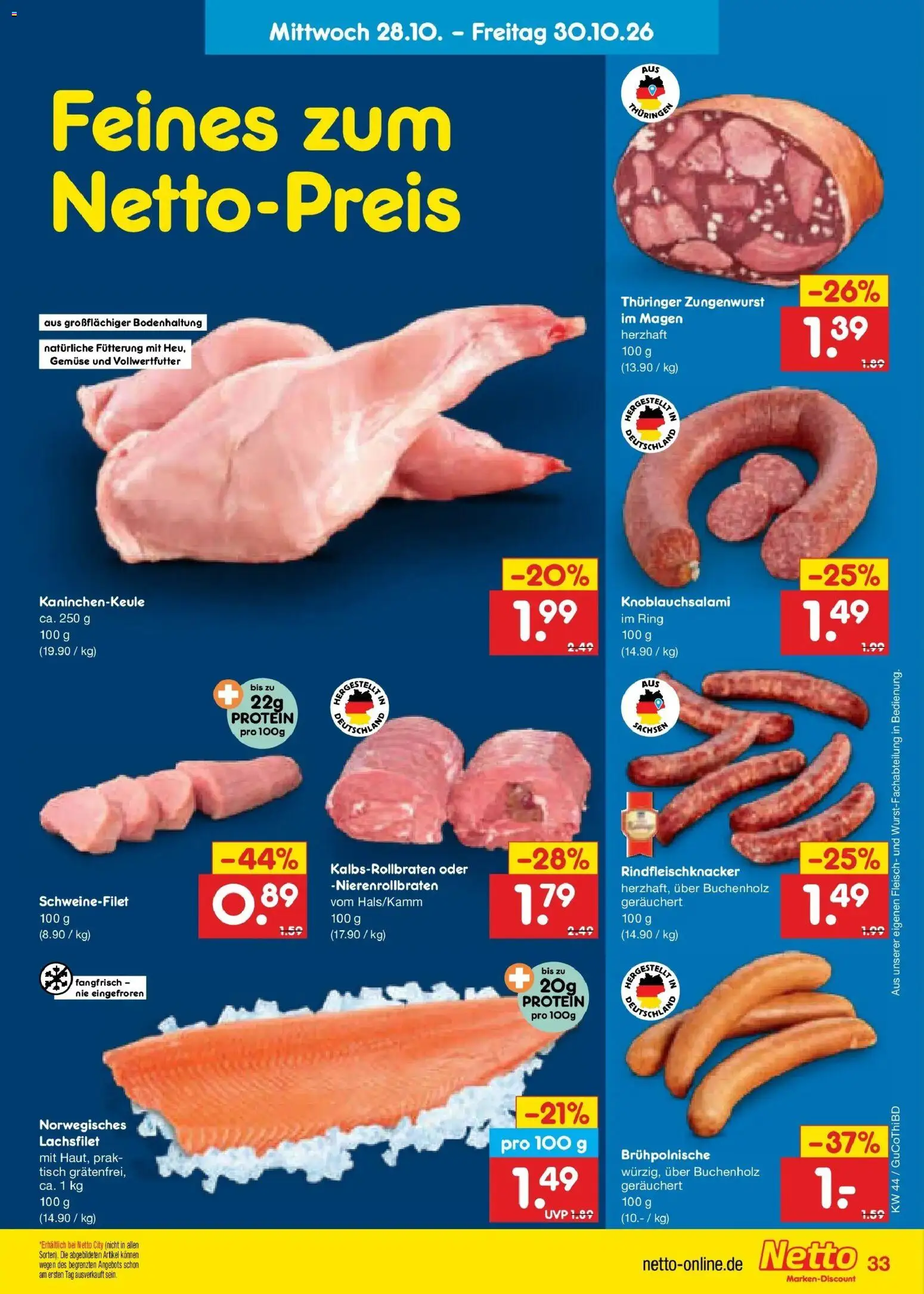 Vorschau von dem Prospekt des Geschäftes Netto Marken-Discount, gültig ab dem 26.10.2026