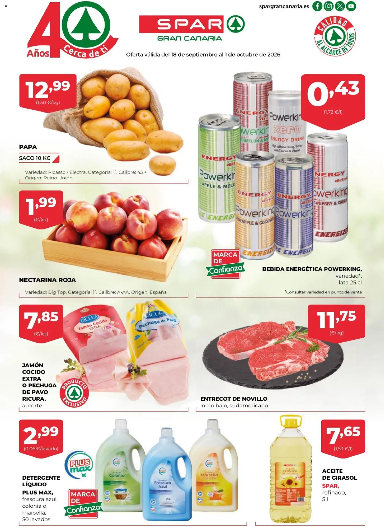 Vista previa del folleto de la tienda Spar válido desde el 18/09/2026 